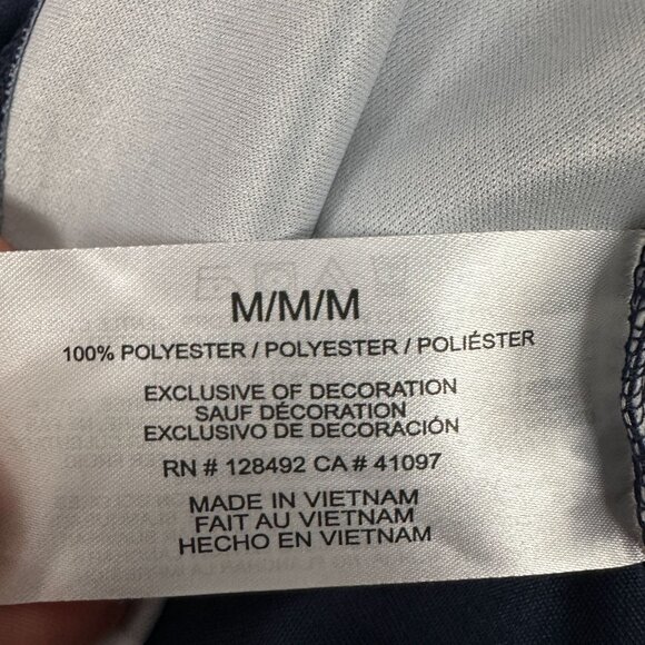 Greg Norman Mens Colorblock Polo Shirt M 100% Polyester Whistling Straits Logo - Picture 6 of 7